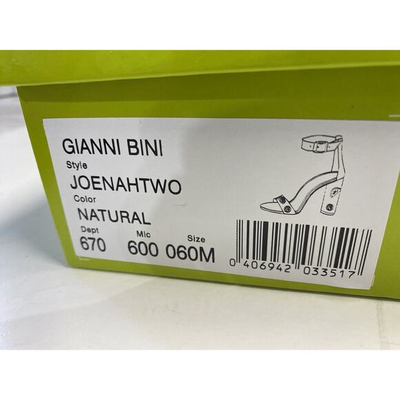 ((NEW)) Gianni Bini "Joenahtwo" Natural Straw Summer Beach Heels Size 6M Fruit - Picture 10 of 10